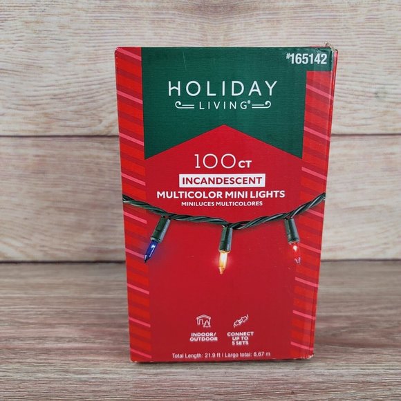 NEW Holiday 100 Count 21.9 FT Multicolor Christmas String‎ Lights Indoor/Outdoor - Picture 2 of 5